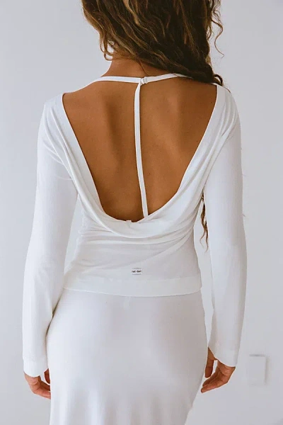 Rat Boi Cowl Neck Long Sleeve In Cloud, Women's At Urban Outfitters In Gray