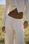 Rat Boi Drawstring Pointelle Pant In Gossamer, Women's At Urban Outfitters