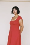 Rat Boi Dream Dress In Cherry, Women's At Urban Outfitters In Red