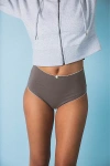 Rat Boi High Rise Lace Trim Undie In Taupe, Women's At Urban Outfitters