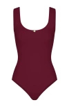 Rat Boi Perfect Scoop Bodysuit In Bordeaux