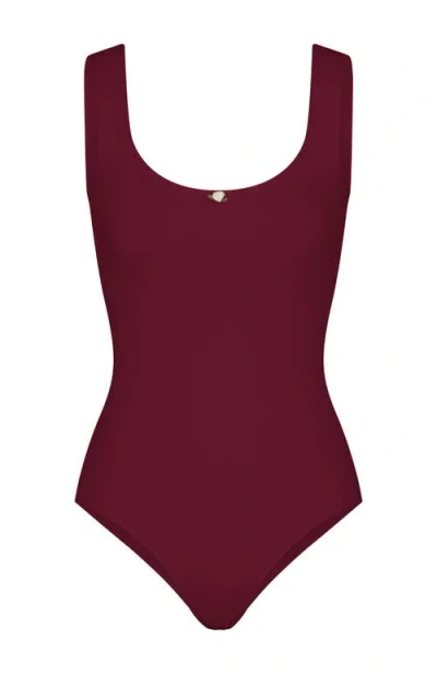 Rat Boi Perfect Scoop Bodysuit In Bordeaux