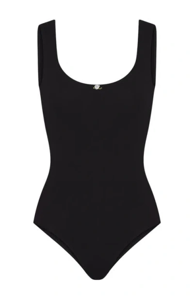 Rat Boi Perfect Scoop Bodysuit In Onyx