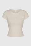 Rat Boi Perfect T-shirt Top In Gossamer Pointelle, Women's At Urban Outfitters