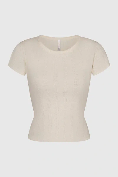 Rat Boi Perfect T-shirt Top In Gossamer Pointelle, Women's At Urban Outfitters