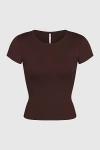 Rat Boi Perfect T-shirt Top In Mocha, Women's At Urban Outfitters