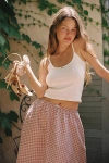 Rat Boi Plaid Dream Maxi Skirt In Violet Gingham, Women's At Urban Outfitters In Purple