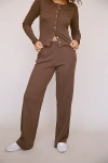 Rat Boi Pointelle Easy Pant In Cocoa, Women's At Urban Outfitters In Brown