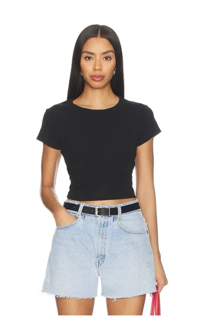 Rat Boi Pointelle Perfect Tee In Black