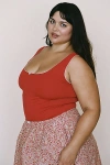 Rat Boi Romantic Tank Top In Cherry, Women's At Urban Outfitters In Red