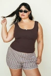 Rat Boi Romantic Tank Top In Mocha, Women's At Urban Outfitters In Brown
