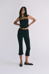 Rat Boi Ruffle Capri Pants In Onyx, Women's At Urban Outfitters In Onyx