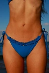 Rat Boi Ruffle Charm Bikini Bottom In Ultramarine, Women's At Urban Outfitters