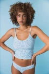 Rat Boi Scoop Back Lace Trim Cami In Morning Glory, Women's At Urban Outfitters