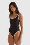Rat Boi Sport One-piece Swimsuit In Onyx, Women's At Urban Outfitters In Onyx
