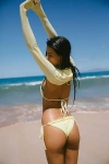 Rat Boi Swim Bolero Top In Butter, Women's At Urban Outfitters In Butter