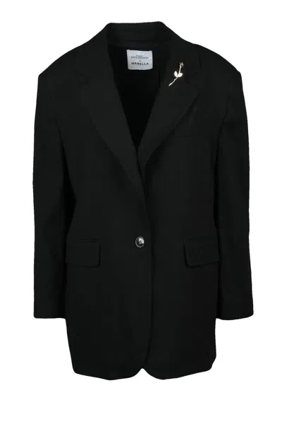 Ratajkowski X Marella Linen Viscose Blazer - Black