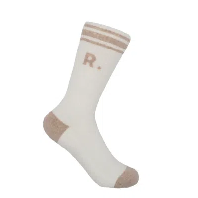 Ration.l Men's Sunny Sand Organic White Socks