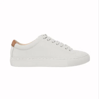 Ration.l Men's White R-kind Vegan Sneaker Lunar Rock Grey Grained