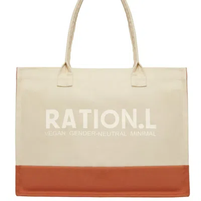 Ration.l Women's R-espect Cotton Canvas Tote Bag In Neutral