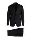 Ravazzolo Man Suit Black Size 46 Virgin Wool In Multi
