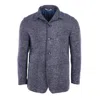 Ravazzolo Men's Cerruti Oxygen Wool & Silk Field Coat In Grey In Blue