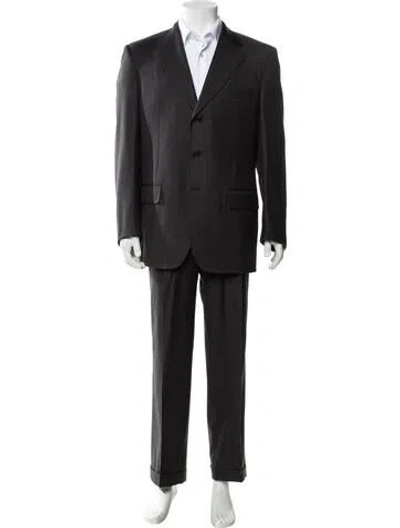 Pre-owned Ravazzolo Wool Two-piece Suit In Black