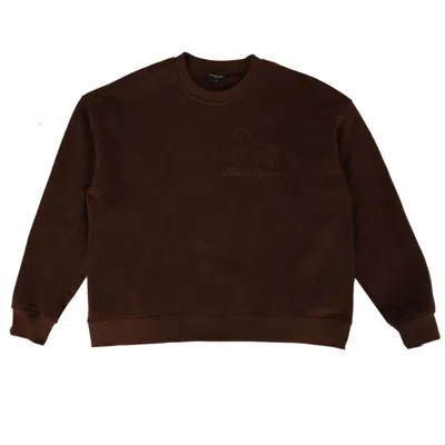 Rave On Trend Women's Brown Horse Crewneck