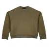 Rave On Trend Women's Green Classic Crew - Mont Blanc In Green