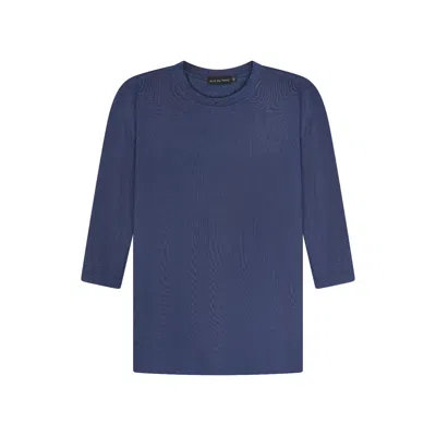 Rave On Trend Women's Grey Everyday Tee - Navy In Gray