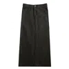 Rave On Trend Women's Grey Pinstripe Denim Skirt In Gray In Black