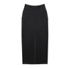 Rave On Trend Women's Horsebit Detail Denim Skirt In Black In Black