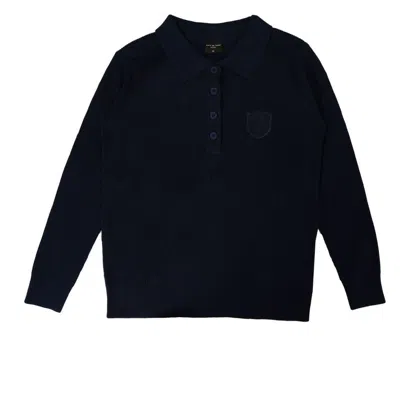 Rave On Trend Women's Knit Polo - Blue