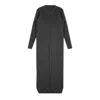 Rave On Trend Women's Knitted Maxi Dress In Grey In Animal Print