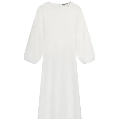 Rave On Trend Women's Linen Dress - White