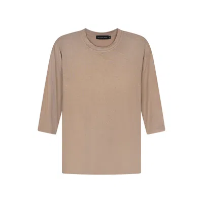 Rave On Trend Women's Neutrals Everyday Tee - Tan In Brown