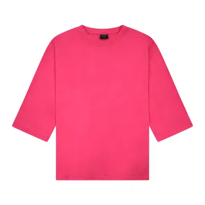 Rave On Trend Women's Oversized Essential Tee - Purple