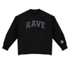Rave On Trend Women's Oversized Rave - Black + Patch In Black