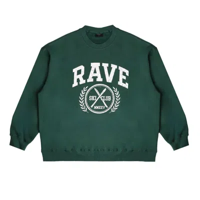 Rave On Trend Women's Oversized Rave - Forest Green Circle Logo