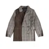 Rave On Trend Women's Plaid Blazer