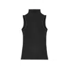 Rave On Trend Women's Sleeveless Turtleneck In Black In Multi
