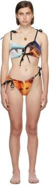 Rave Review Ssense Exclusive Black Luna Lana Bikini In Multi Black