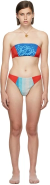 Rave Review Ssense Exclusive Multicolor June Juno Bikini In Color A Red
