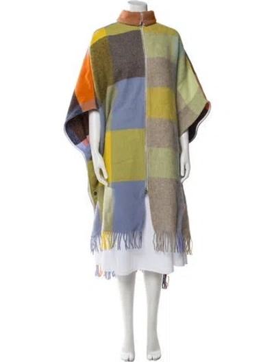 Pre-owned Rave Review Wool Striped Jacket W/ Tags In Multi