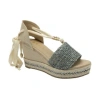 RAVEL FORRES OPEN-TOE WEDGE SANDALS IN BLUE
