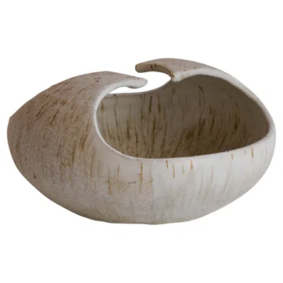 Pre-owned Ravelli Jaap  Large Sculptural Studio Pottery Bowl In Gray