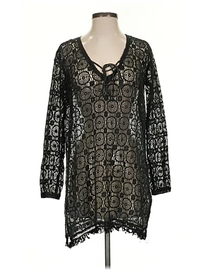 Pre-owned Raviya 3/4 Sleeve Blouse In Black