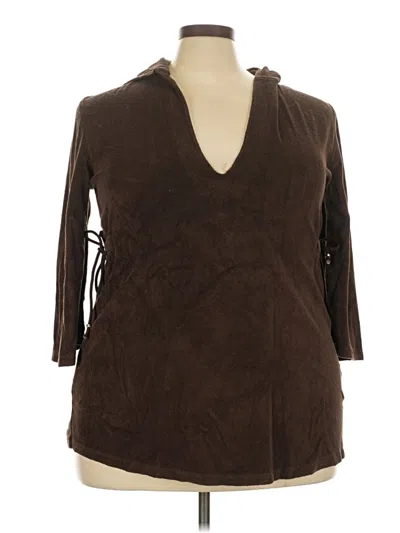 Pre-owned Raviya Cardigan Sweater In Brown
