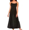 Raviya Crochet Waist Halter Dress In Black In Black
