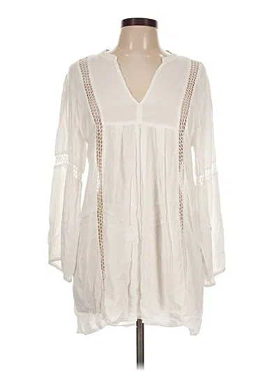Pre-owned Raviya Long Sleeve Blouse In Ivory